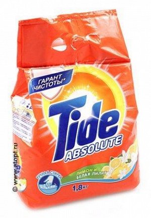 TIDE Руч СМС порошок. Лимон и Белая Лилия 1.8кг