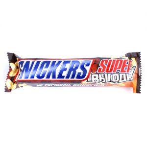 Шоколадный батончик Snickers 95г супер