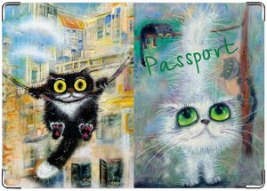 Коты\r\nОбложка на паспорт Aida