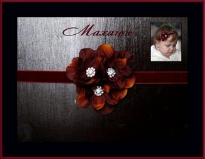 Тонкая повязка Махагон..