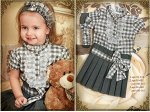 01-602 Блузка клеточка с кружевами