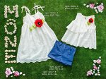 1026-1	топ котон вышивка, маки(ручная работа)