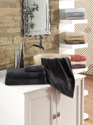 RAVEN*NA Anthracite/Антрацитовый, полотенце жаккард