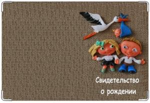 Обложка для свидетельства о рождении Автор: Ekaterina14