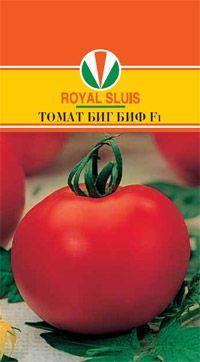 томат 5шт в упаковке 
Среднеранний гибрид,созревание через 70дней.
Один из самых популярных, рекомендованных для садоводов-любителей крупноплодный Биф-томат. Среднеранний гибрид, начало созревания чер
