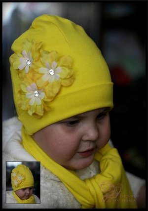 Желтая шапочка "Луиза"..