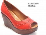 172-81208-13 Туфли летн.откр.жен(красный/н.к)