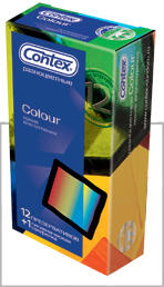 КОНТЕКС презервативы Colour (разноцветные) №12