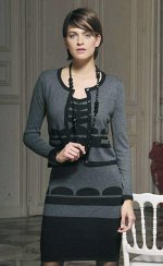 KAREN Twin Set Robe Платье+Кардиган Grege, цвет Violet (Фиол