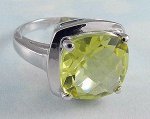 Серебро 925, 5.2 гр., лимонный топаз, циркон
