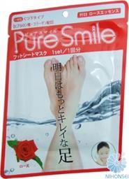 005216 "Pure Smile" Питательная маска для ступней с эссенцией розы 18г 1/200