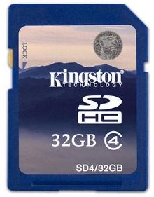 Карта памяти SDHC Kingston 32Gb