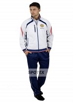 Спортивный костюм 10М-00-335 мужской белый