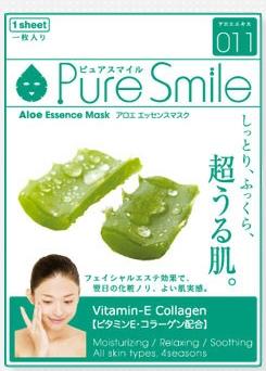000204 "Pure Smile" "Essence mask" Увлажняющая маска для лица с экстрактом алоэ 23мл 1/600