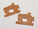 Этикетка пришивная  Швейная машинка, 3,8*3 см