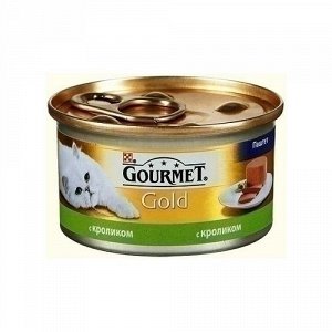 Gourmet Gold конс 85гр д/кош Паштет с кроликом (1/24)