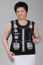 3899-7 19-70 СИМАН 3070 Блуза, черный