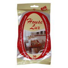 HOUSE LUX 30 BIG Size  влаж.салфетки универ.(антибактериальные)