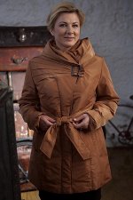 21212 Плащ ут. &quot;Магнолия&quot;  бронза