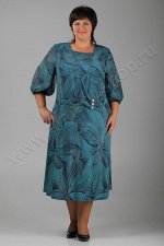 5235-144 ТАТЬЯНА 1.9942 Платье, сине-бирюзовый