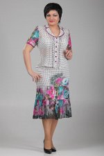 3077-116 Оптовым клиентам, бело-сиреневый