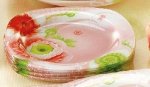 Набор из 3-х тарелок формы неправильный круг серии &quot;Пионы Корнелия&quot; ?25смх3шт.; (8шт), Арт. 01145102