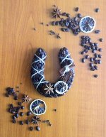Кофейная денежная подкова-магнит
