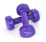 Гантели виниловые Star Fit AB6034 1 кг фиолетовые (пара)