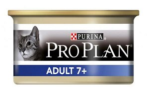 Pro Plan конс 85гр д/кош Adult7+ для стареющих тунец (1/24)