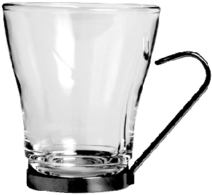 Чашка с металлическим подстаканником от Bormioli Rocco - Fidenza