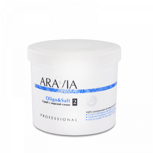 Aravia Organic Cкраб с морской солью «Oligo & Salt», 550 мл. Аравия