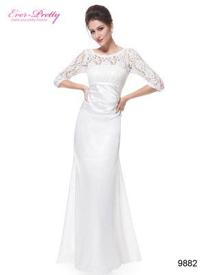Белое роскошное платье