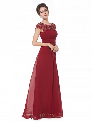 Элегантное платье бордового цвета