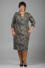 5800-91 ИДИРА Плюс М-43 Платье, оливковый