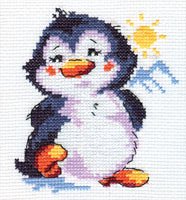 Набор для вышивания крестиком Пингвиненок