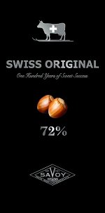 SWISS ORIGINAL горький шок.с фундуком  100гр