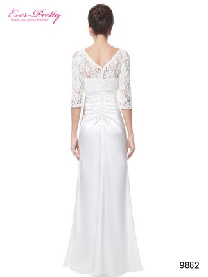 Белое роскошное платье