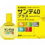 Глазные капли Sante 40 Plus с витаминами E, B6, В5