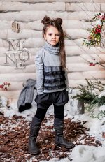 1126-1 Кофта трикотаж, вязка, кружева