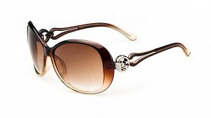 Солнцезащитные очки коричневые с кольцом на дужке