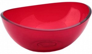 Салатник Салатник  2,5л КРАСНЫЙ прозрачный КРИСТАЛЛ  (Красный). Размеры изделия: 110x215x270 мм. Можно использовать только для холодных продуктов. Нельзя мыть в посудомоечной машине.