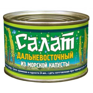 Салат из морской капусты Дальневосточный Морепродукт 220г ж/б