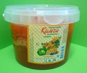 Закуска острая "Кимчи" из пекинской капусты 0,5кг