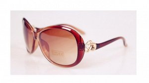 Солнцезащитные очки коричневые с петельками на дужах