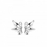 Серьги-гвоздики &quot;Silver butterflies&quot;