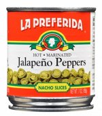 Перчик халапеньо марин резаный La Preferida 312 гр
