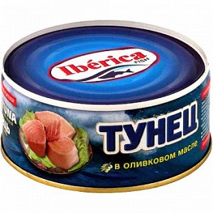 Тунец IBERICA в ол. масле ж/б 160г