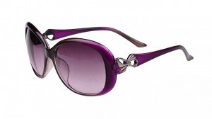 Солнцезащитные очки фиолетовые с бантиком на дужке
