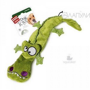 GiGwi Игрушка для собак Крокодил с 4-мя пищалками 38 см