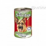 Simba Dog консервы для собак кусочки мяса 415г